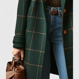 Langer Tweed-Mantel für Damen – Produktansicht 4