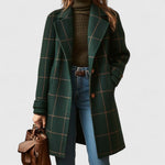 Langer Tweed-Mantel für Damen – Produktansicht 1