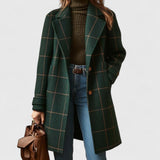 Langer Tweed-Mantel für Damen – Produktansicht 1