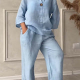 Elegantes Set aus Oberteil und Hose – Produktansicht 4