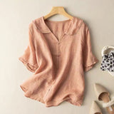 Lockere Bluse aus Leinen – Produktansicht 3