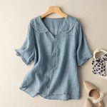 Lockere Bluse aus Leinen – Produktansicht 4