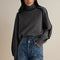 Warmer Rollkragenpullover im Colorblock-Design – Produktansicht 3