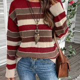 Farbenfroher Pullover mit Rundhalsausschnitt – Produktansicht 2