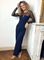 Svea | Eleganter Jumpsuit mit transparenten Mesh-Ärmeln