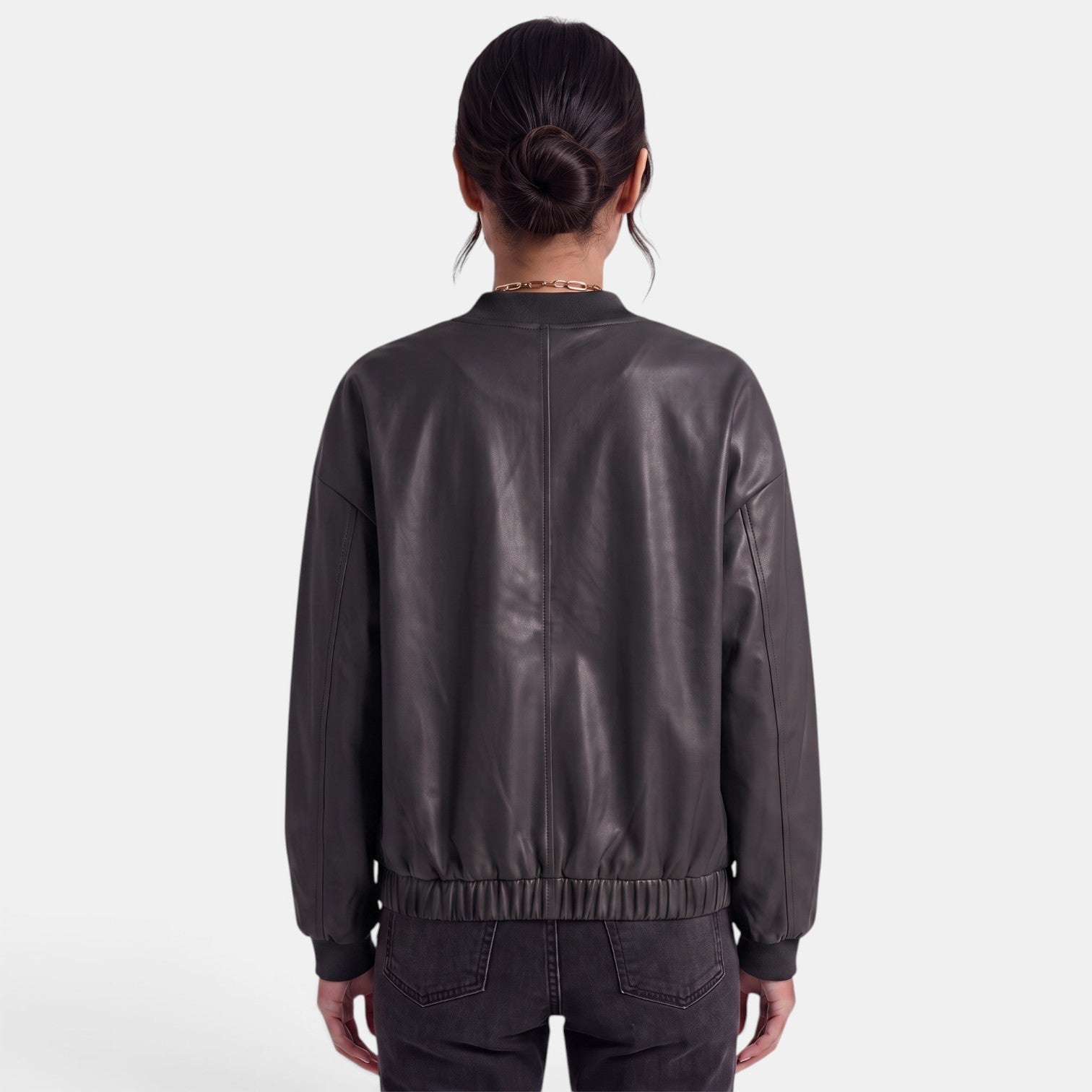 Bikerjacke in Lederoptik – Produktansicht 12
