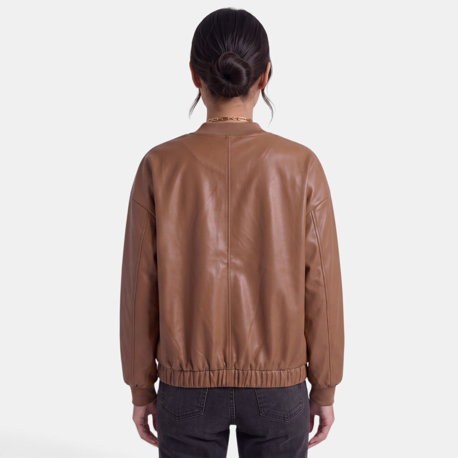Bikerjacke in Lederoptik – Produktansicht 6