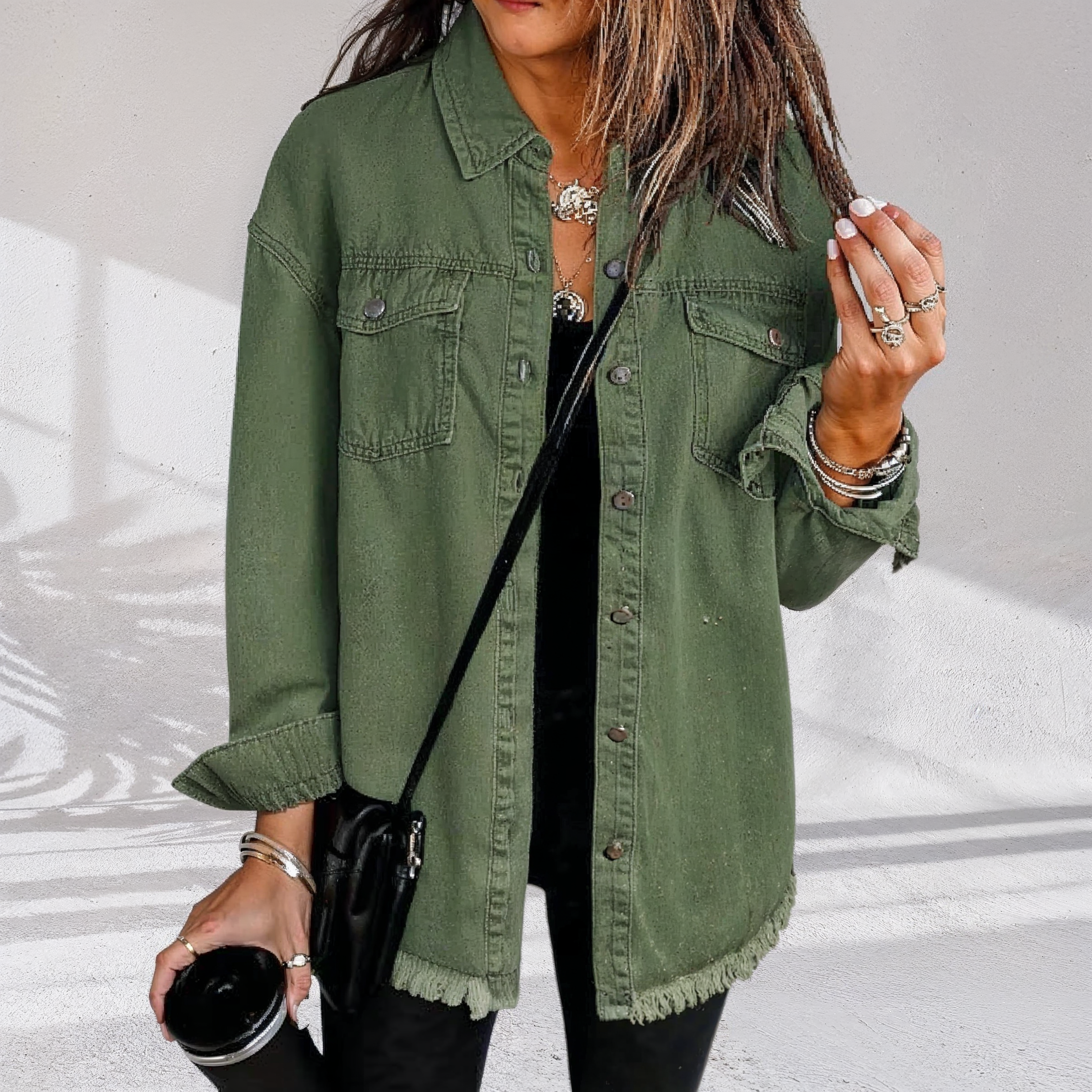 Oversize-Vintage-Jeansjacke – Produktansicht 4