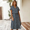 Leichtes Sommerkleid mit buntem Druck – Produktansicht 4