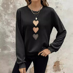 Sweatshirt mit verspieltem Herzchen-Print – Produktansicht 9