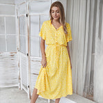 Leichtes Sommerkleid mit buntem Druck – Produktansicht 5