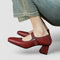 Bequeme Mary-Jane-Schuhe in Wickeloptik – Produktansicht 3