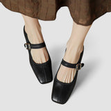 Bequeme Mary-Jane-Schuhe in Wickeloptik – Produktansicht 6
