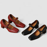 Bequeme Mary-Jane-Schuhe in Wickeloptik – Produktansicht 7