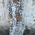 Bequemes Maxikleid im Leopardenmuster – Produktansicht 4