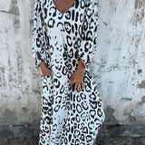 Bequemes Maxikleid im Leopardenmuster – Produktansicht 4