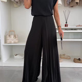 Elegantes Set aus Oberteil und Hose im Plissee-Look – Produktansicht 5