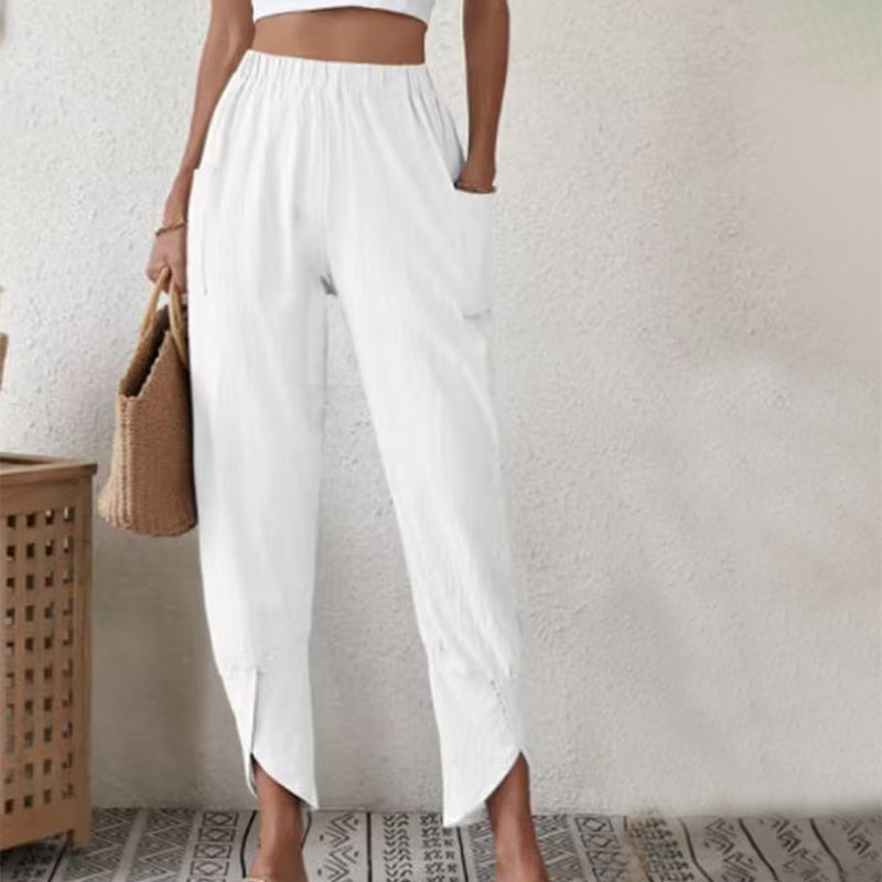 Bequeme Hose mit Schlitzsaum – Produktansicht 2