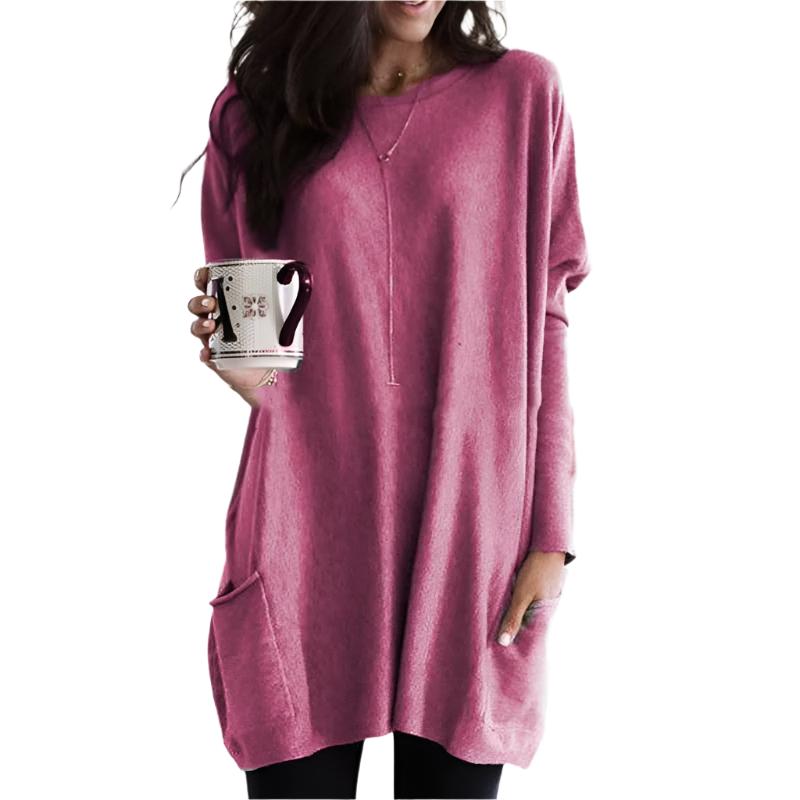 Lässiges Strickkleid mit Rundhalsausschnitt – Produktansicht 7