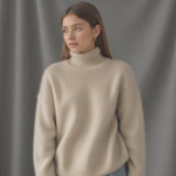 Oversize-Rollkragenpullover mit Kaschmiranteil – Produktansicht 4