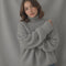 Oversize-Rollkragenpullover mit Kaschmiranteil – Produktansicht 11