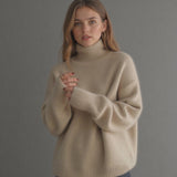Oversize-Rollkragenpullover mit Kaschmiranteil – Produktansicht 12
