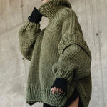 Chunky Rollkragenpullover mit Puffärmeln – Produktansicht 3