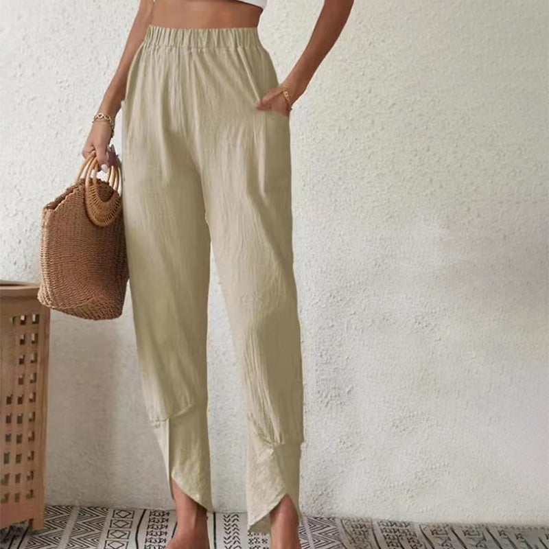 Bequeme Hose mit Schlitzsaum – Produktansicht 4