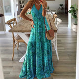 Bequemes, ärmelloses Boho-Kleid – Produktansicht 1