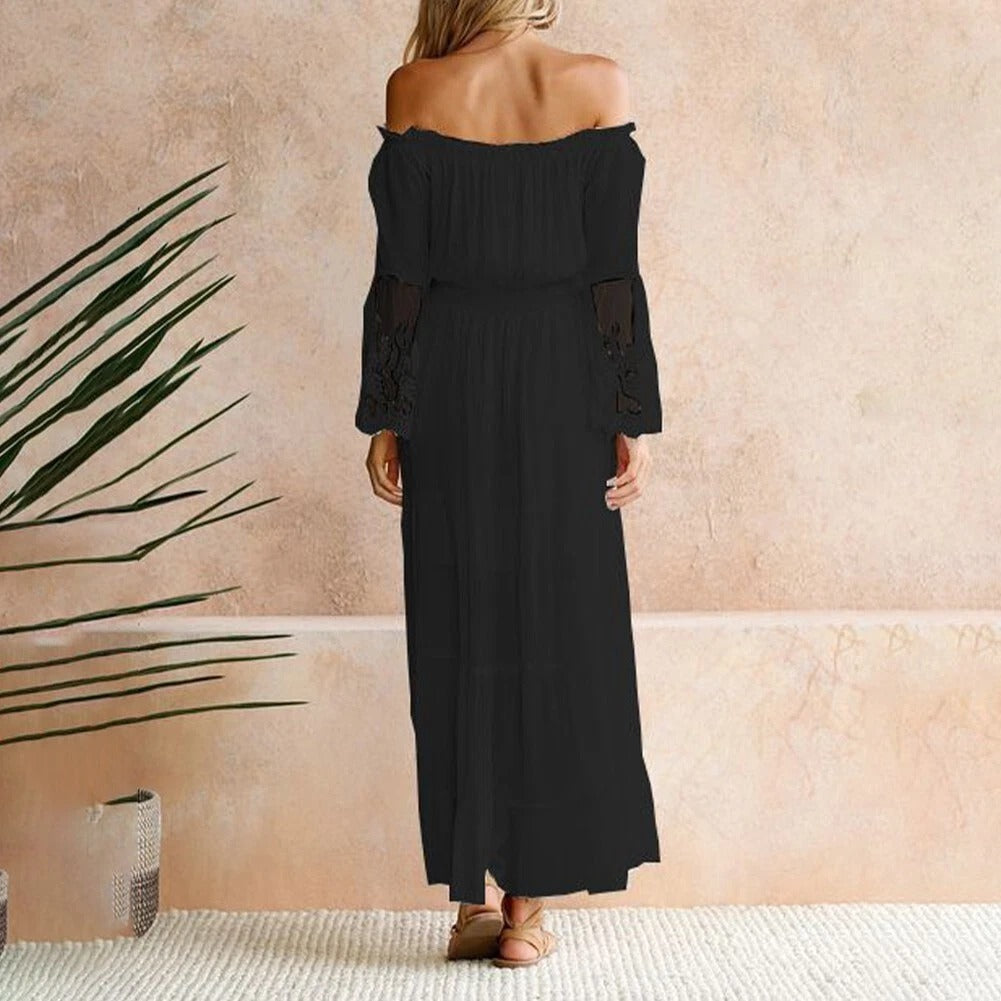 Elegantes Off-Shoulder-Maxikleid – Produktansicht 5