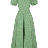 Kleid mit Puffärmeln und Blumenmuster – Produktansicht 7