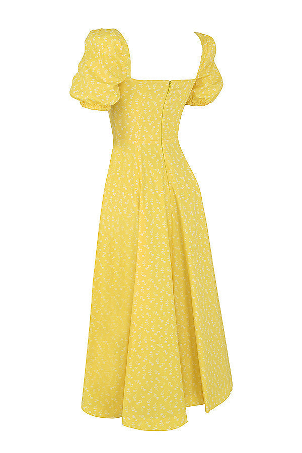 Kleid mit Puffärmeln und Blumenmuster – Produktansicht 15