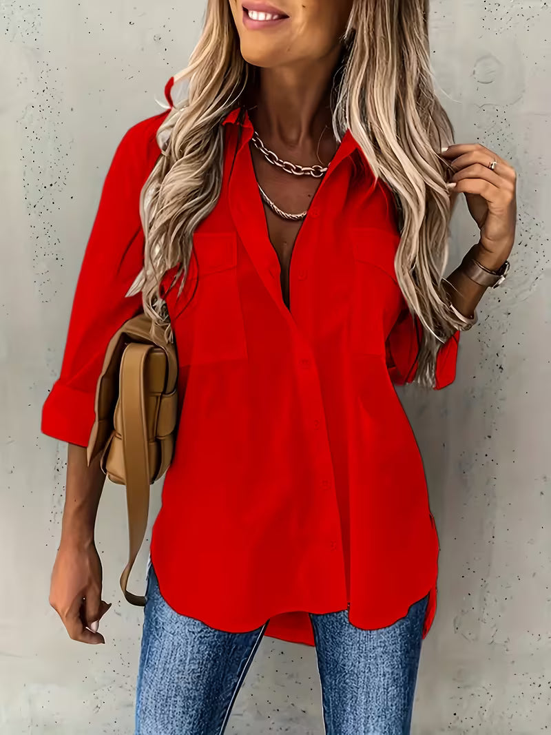 Elegante Bluse mit langen Ärmeln – Produktansicht 4