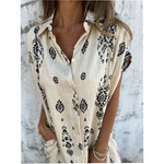 Vintage-Boho-Kleid mit bequemer Passform – Produktansicht 4