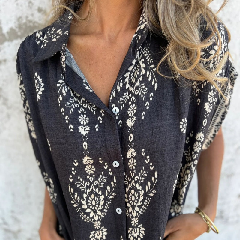 Vintage-Boho-Kleid mit bequemer Passform – Produktansicht 2