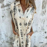 Vintage-Boho-Kleid mit bequemer Passform – Produktansicht 6