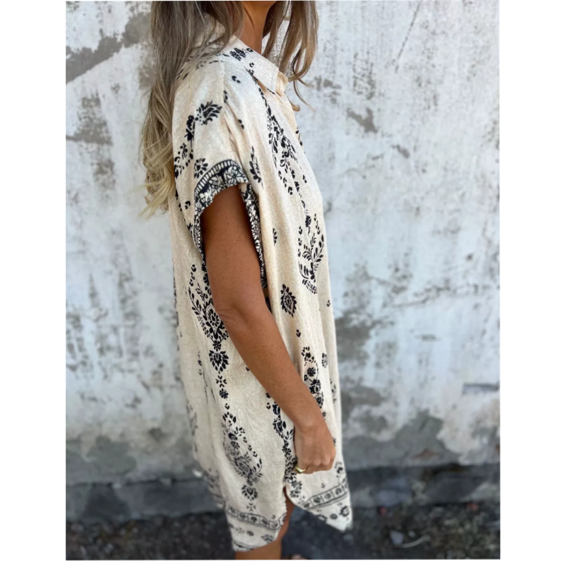 Vintage-Boho-Kleid mit bequemer Passform – Produktansicht 5