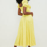 Kleid mit Puffärmeln und Blumenmuster – Produktansicht 12
