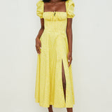 Kleid mit Puffärmeln und Blumenmuster – Produktansicht 11