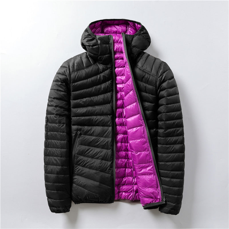 ultraleichte Daunenjacke mit Kapuze – Produktansicht 3