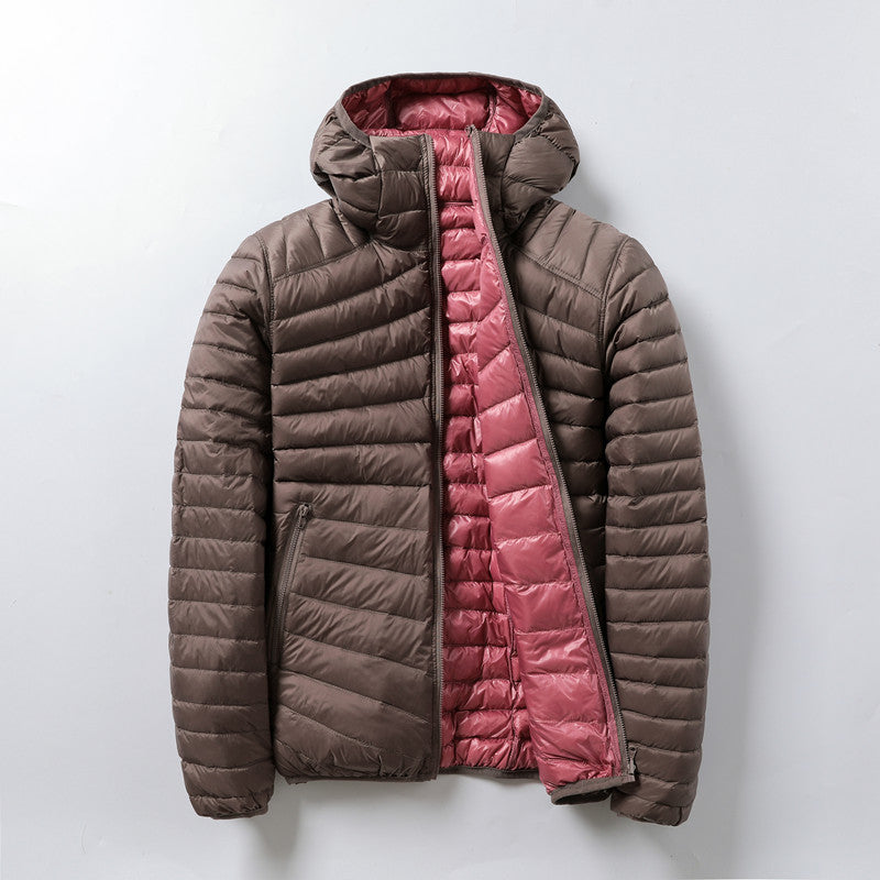 ultraleichte Daunenjacke mit Kapuze – Produktansicht 1