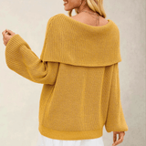 Schulterfreier Strickpullover – Produktansicht 10