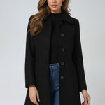 Eleganter einreihiger Wintermantel – Produktansicht 2