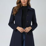 Eleganter einreihiger Wintermantel – Produktansicht 10