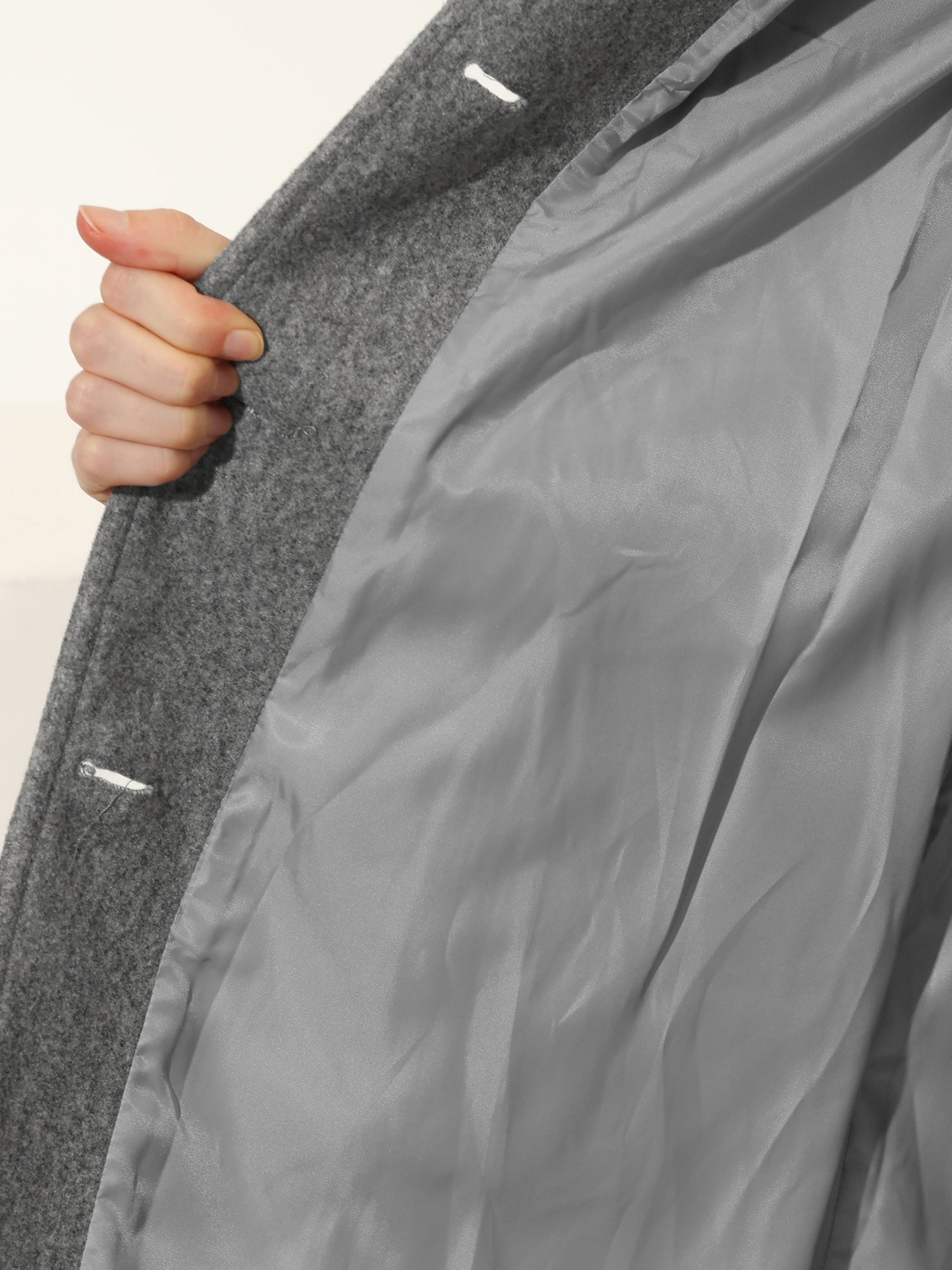 Eleganter einreihiger Wintermantel – Produktansicht 5