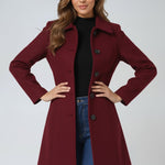Eleganter einreihiger Wintermantel – Produktansicht 7