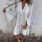Bequemes Boho-Kleid im Plissee-Look – Produktansicht 2