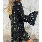 Bequemes Boho-Kleid im Plissee-Look – Produktansicht 7