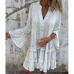 Bequemes Boho-Kleid im Plissee-Look – Produktansicht 8