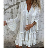 Bequemes Boho-Kleid im Plissee-Look – Produktansicht 8